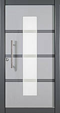 Haustür Fenstergrau,Glas Sandstrahl-Motiv