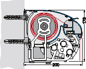Detailzeichnung Montage Wand