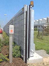 Sicherheitsleisten an den Scherkanten