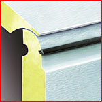 Detail Abdichtung zwischen den Sektionen